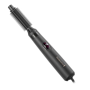 Perie cu aer cald Remington [incl. 2 accesorii: perie rotunda de 19 mm si 25 mm] Uscare si coafare (se usuca si se coafeaza pentru forma si plinatate ideala pentru parul scurt) 2 setari de caldura si suflanta, Airstyler AS7100, Negru - Img 2