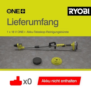 Perie de curatare cu acumulator Ryobi R18TPS-0, 18V, telescopica, 1.4 m - Img 6