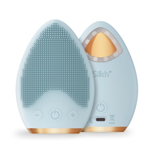 Perie de curatare faciala Silkn Bright Lux, 4-in-1, tehnologie infrarosu, albastra - Img 2