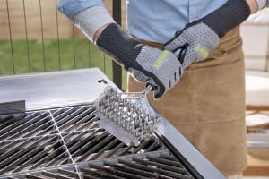 Perie de curatat gratar Cuisinart, 43,2 cm, inox, cu scraper - Img 6