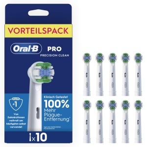 Perie de dinti electrica Oral-B Pro Precision Clean, 10 bucati, alb, cu borcane X-fortate