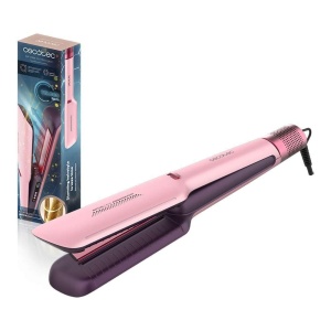 Perie de indreptat parul Cecotec Air Lisse Cotton Candy 600W Tehnologie Ioni Keratina si Ulei de Argan