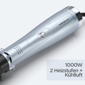 Perie de par BaByliss Hydro-Fusion 4-in-1, 1000W, Albastra, Anti-Frizz - Img 7