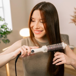 Perie de par Cecotec Glattburste InstantCare ThermoGlow, 70 W, 5 trepte de temperatura - Img 3