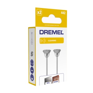 Perie de sarma Dremel 442 - Accesorii pentru unelte multifunctionale, 13 mm - Img 6
