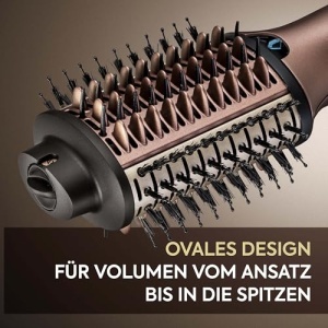 Perie de styling BaByliss Air Power Volume AS95E 2-in-1 Ionizare Moduri Wet Dry Aurie - Img 11