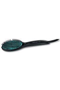 Perie electrica Rowenta Powerstraight CF5820, pentru toate tipurile de par, negru si verde - Img 2