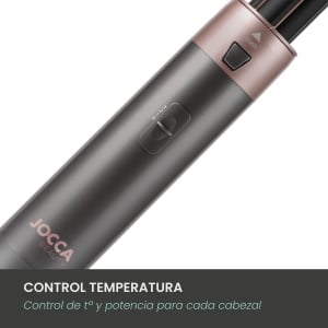 Perie multifunctionala Jocca 5-in-1 800-1000W cu 5 accesorii interschimbabile si 3 trepte de temperatura - Img 3