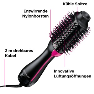 Perie pentru par si volum Revlon RVDR5222 Salon One-StepTM cu pieptene pentru compartimentare - Img 7