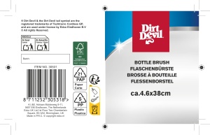 Perie pentru Sticle Dirt Devil, 38 cm, RosuNegru, pentru Sticle de Bebe - Img 3