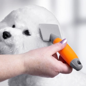 Perie Wahl Zupfburste cu maner gel ergonomic ideala pentru animale mici - Img 5