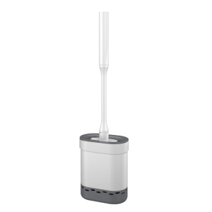 Perie WC Metaltex 185518000, flexibila, alba, cu suport pentru montare - Img 1