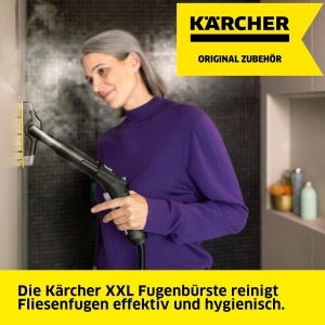 Perie XXL pentru rosturi Karcher cu maner flexibil, pentru curatarea rosturilor de ciment - Img 2