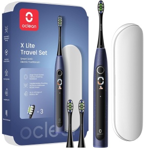 Periuta de dinti electrica Oclean X Lite, albastra, waterproof, 5 moduri de curatare