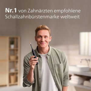 Periuta de dinti electrica Philips Sonicare DiamondClean seria 9000 - periuta de dinti sonica, dinti mai curati si ingrijire orala cu 4 capete de perie C3 Premium Plaque Defense, acvamarin (model HX9911/89) - Img 3