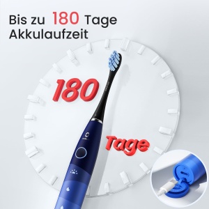 Periuta electrica Oclean TravelGo Flow, 180 zile autonomie, 5 moduri, albastra - Img 2
