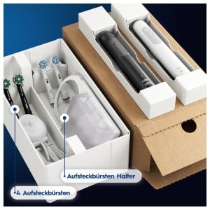 Periuta electrica Oral-B Pro Series 3, neagra si alba, cu 4 capete de inlocuire - Img 7