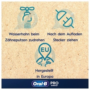 Periuta electrica pentru copii Oral-B Pro Junior, 6, mov, cu timer si senzor de presiune - Img 6