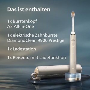 Periuta electrica Philips Sonicare DiamondClean Prestige 9900 HX999211 Tehnologie SenseIQ Etui USB Champagne - Img 10