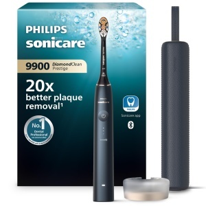 Periuta electrica Philips Sonicare DiamondClean Prestige 9900 HX999212 Midnight Blue Tehnologie SenseIQ
