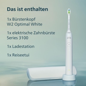 Periuta electrica Philips Sonicare Series 3000 HX403321, 3 intensitati, senzor de presiune, alb - Img 9