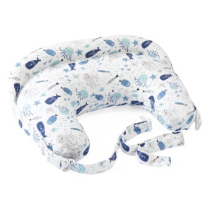 Perna de alaptare Boppy Deluxe, ergonomica, cu husa detasabila, 0 luni