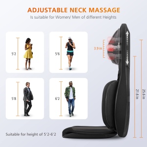 Perna de Masaj Snailax cu Incalzire, 8 Roti Shiatsu, Vibration si Compresie - Img 6