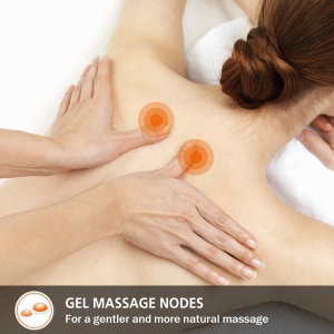 Perna de masaj Snailax cu noduri de gel, Shiatsu, cu caldura, pentru spate si gat - Img 2