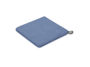 Perna de scaun Medisana OL 650 cu functie de caldura, perna de caldura pentru utilizare in aer liber pe vreme rece, perna de incalzire cu 3 niveluri de temperatura cu suprafata moale din pasla, albastru
