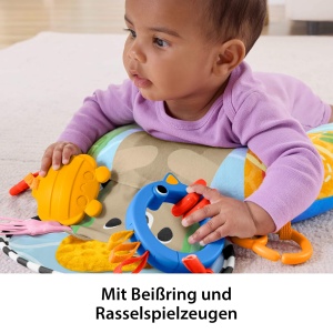 Perna de sprijin Fisher-Price pentru bebelusi cu tema padurii, 2 jucarii incluse - Img 4