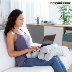 Perna ergonomica InnovaGoods, 5 module, pliabila, din bumbac si PP, culoare gri - Img 2