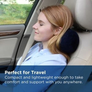 Perna multifunctionala TEMPUR All Purpose Pillow forma ergonomica culoare albastru marin - Img 4
