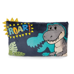 Perna NICI Dino Tony-Rex 43x25 cm Albastra Plus Moale Decorativa pentru Copii si Adulti