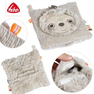 Perna termica Fehn Kirschkernkissen Faultier 16x16 cm pentru caldura si racoare lavabila - Img 4