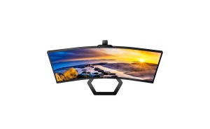 Philips 34E1C5600AM - Monitor curbat WQHD de 34 inch, camera web, reglabil pe inaltime, difuzor (3440x1440, 100Hz, 1x HDMI 2.0, 1x DisplayPort 1.2, USB-C (65W PD), USB Hub) negru - Img 6