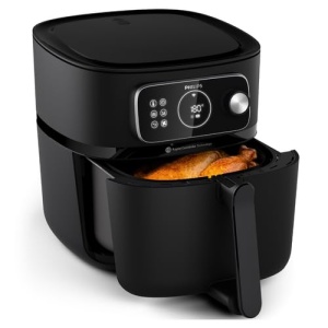 Philips Airfryer Combi 7000 Series XXL - 8,3 L (2 kg), friteuza cu aer 22 in 1, conexiune WiFi, cu 99% mai putin grasime adaugata cu Rapid CombiAir, aplicatie HomeID, negru (HD9876/90) - Img 2