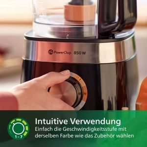 Philips HR753010 Robot de bucatarie Viva Collection 850 W 29 de functii capacitate de umplere de 2 litri disc de taiere 2 in 1 accesoriu pentru storca - Img 4