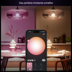 Philips Hue Essential Smart LED A60 E27 8W Lumina ajustabila si colorata 4 buc - Img 3