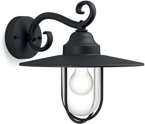 Philips myGarden Lampa de perete pentru exterior Pasture, 60w, negru