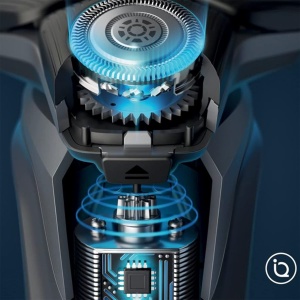 Philips Shaver Series 7000 - Aparat de ras electric pentru barbati cu aparat de tuns pliabil, statie de curatare, 4 cartuse de curatare, statie de incarcare si geanta de calatorie (model S7783/63) - Img 3