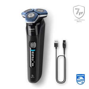 Philips Shaver Series 7000 - Aparat de ras electric pentru barbati cu aparat de tuns pliabil, statie de curatare, statie de incarcare si geanta de calatorie (model S7886/55) - Img 2