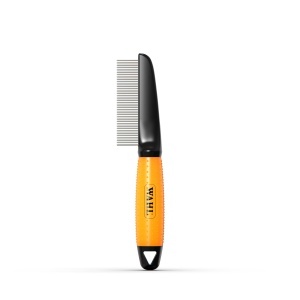 Pieptene pentru animale Wahl cu maner ergonomic, inoxidabil, ideal pentru blana medie