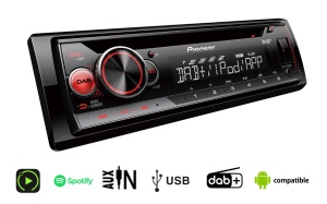 Pioneer DEH-S410DAB Radio auto 1DIN Tuner CD cu DAB si RDS MP3 Intrare USB si AUX Control iPhone Aplicatia ARC Egalizator cu 5 benzi Iluminare RGB m d - Img 2