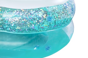 Piscina gonflabila Bestway Sparkle Shell 150x127x43 cm design cu glitter - Img 9