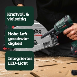 Pistol cu aer cald Metabo BP 18 LTX BL, 18V, Motor Brushless, 122 ms - Img 2