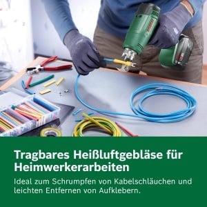 Pistol de caldura Bosch EasyHeat 18V-500, portabil, cu tehnologie avansata de incalzire - Img 4