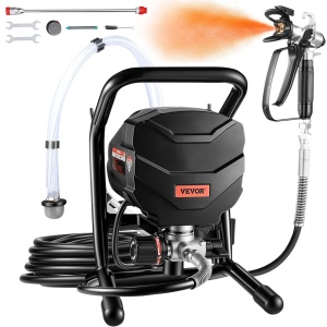 Pistol de vopsit electric VEVOR RP8623S 650W 3000 PSI cu accesoriu de curatare