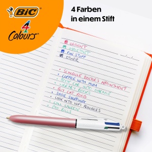 Pix BIC 4 Colours Pearl, 5 culori, design legendar, 1.0 mm - Img 2
