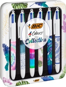 Pix BIC 4 Culori Messages, 6 bucati, 1.0 mm, diverse modele