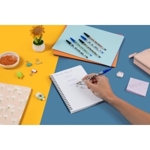 Pix BIC Cristal Decors Kawaii, 8 bucati, 1.0 mm, cerneala albastra si neagra - Img 9